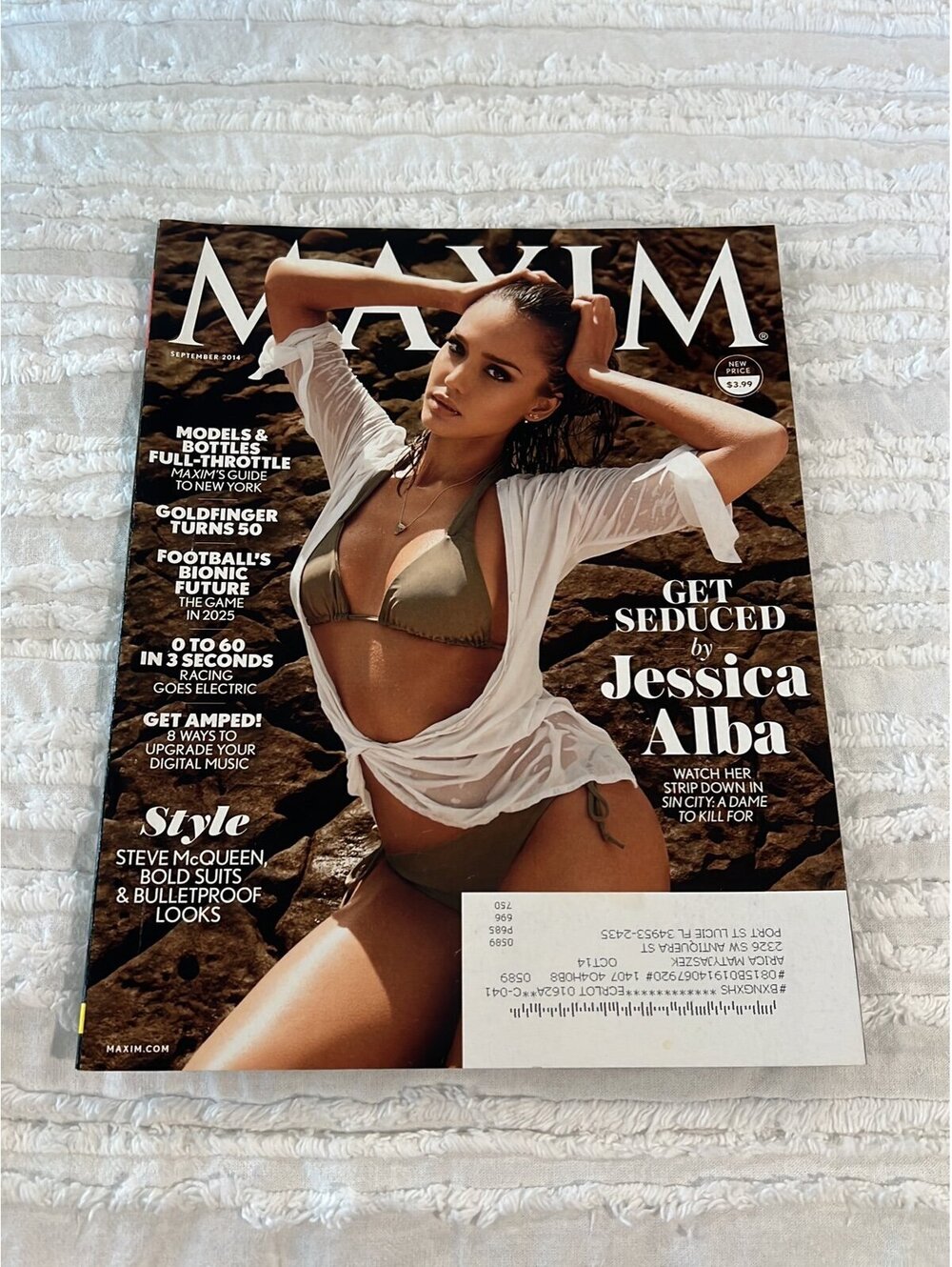 Maxim magazine Jessica alba September 2014